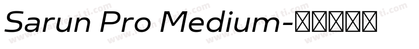 Sarun Pro Medium字体转换